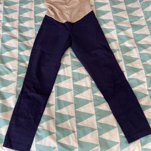 EUC XS Motherhood Navy 27.5” inseam maternity pants